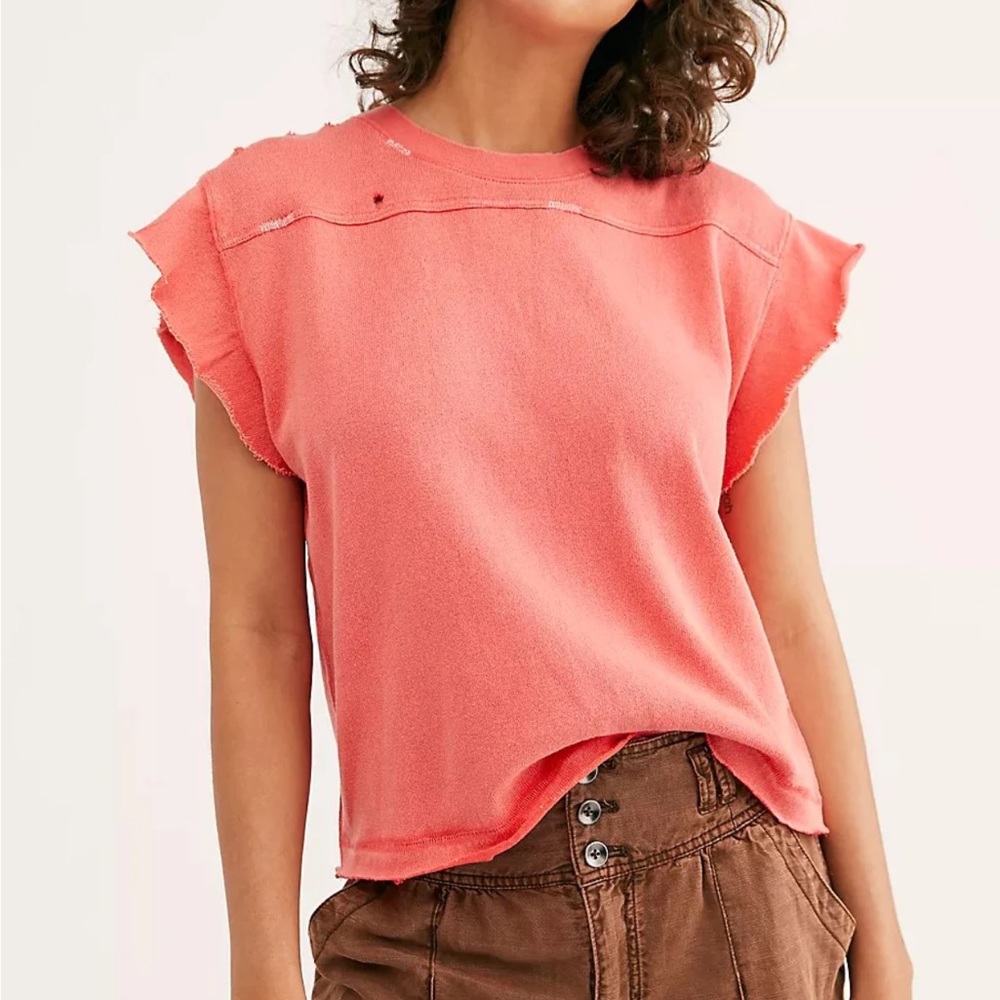 ✨NEW!✨Free People Warrior Tee in Sage - Picture 6 of 13